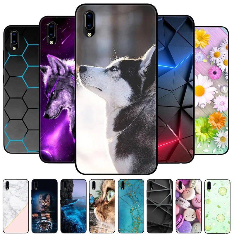 Чехол для Vivo Y91C чехол полиуретан) и силикона с откидной крышкой телефона Y91i 1820 s
