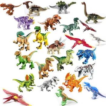 

6/8/16/24Pcs/set Jurassic Dinosaur World 2 Figure Building Block Bricks Toy Tyrannosaurus Rex Compatible Lepining Dinosaur