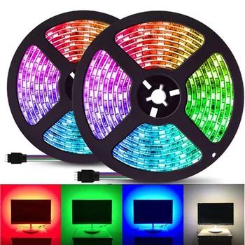 

10mLED RGB Color Change Strip Light Remote Control Flexible Tape Ribbon Lamp Hanging Cage Lampshade Ceiling Light