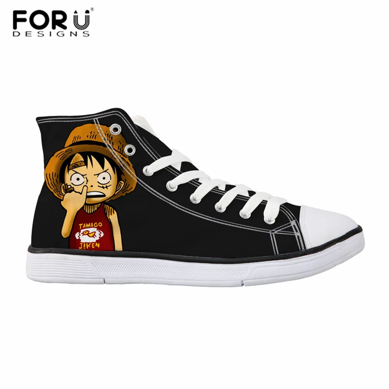 FORUDESIGNS/цельная Мужская Вулканизированная обувь с рисунком; повседневная мужская обувь на плоской подошве; кроссовки; удобная парусиновая обувь; calzado hombre - Цвет: L4817AK