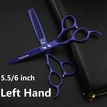 

Freelander 5.5/6 inch Left Hand Hair Cutting Thinning Scissors Set Japan Steel Professional Barbershop Hairdressing Scissors