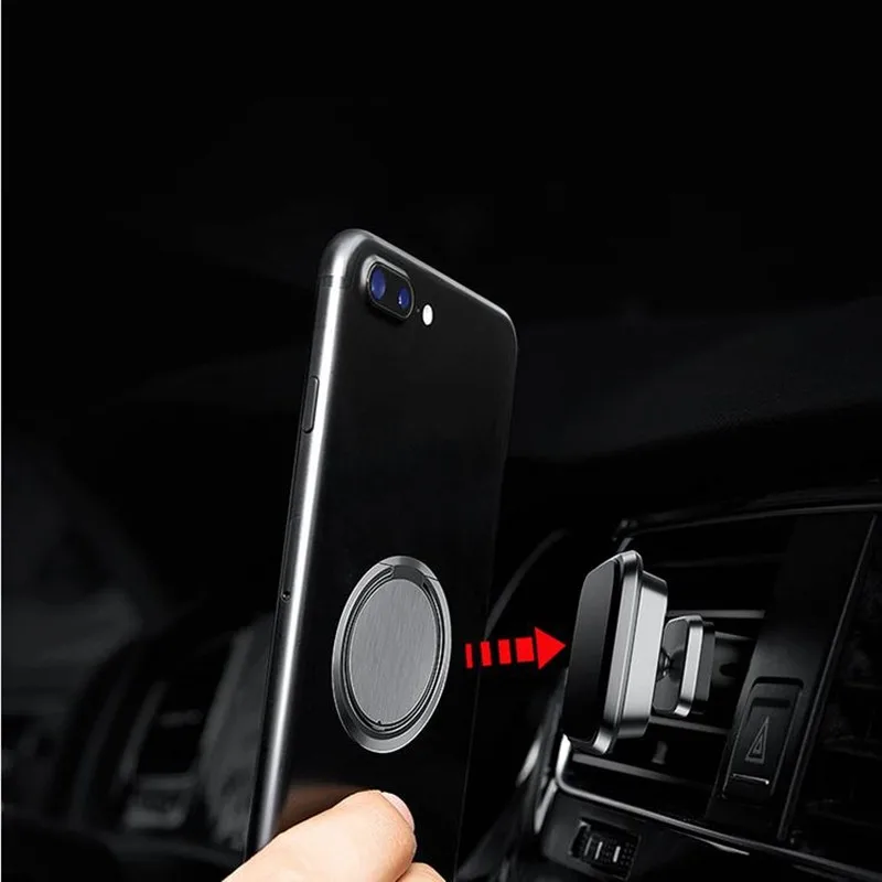 Ultra-thin metal Stent Accessories Mobile Phone Holder Stand Finger Ring Magnetic For iphone 8 7 6 xiaomi mi8 5 plus Smartphones