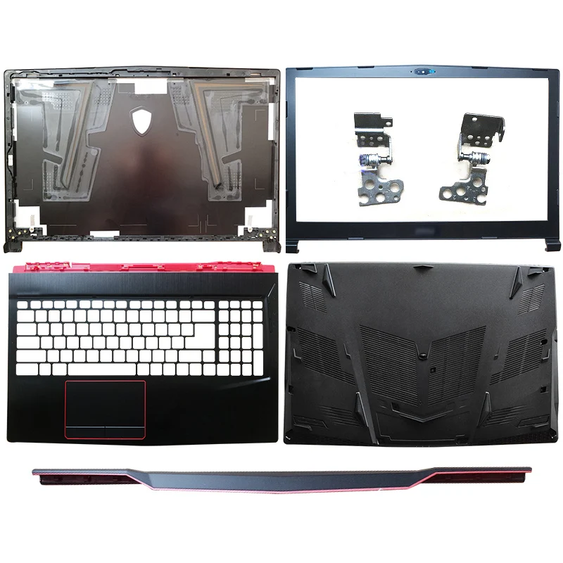 

NEW Laptop LCD Back Cover/Front Bezel/Hinges/Hinges Cover/Palmrest/Bottom Case For MSI GE63 GE63VR-7RT-7RE MS-16P1 MS-16P5