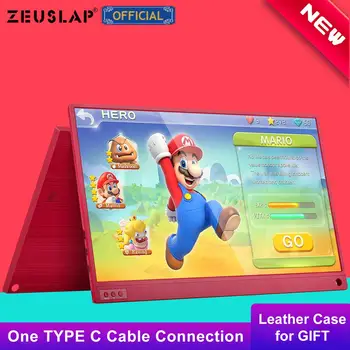 

15.6 inch Touching Portable Gaming Monitor 1080P+HDR Type-C HDMI LED Display Monitor for PS4/XBOX/Switch/PC/Samsung S8