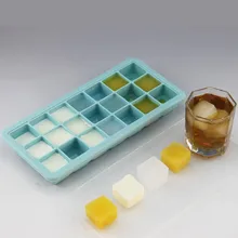 21 сетка квадратная Пищевая силиконовая форма для льда лоток с крышкой замороженный для виски коктейльное использование мороженого Производитель для напитков
