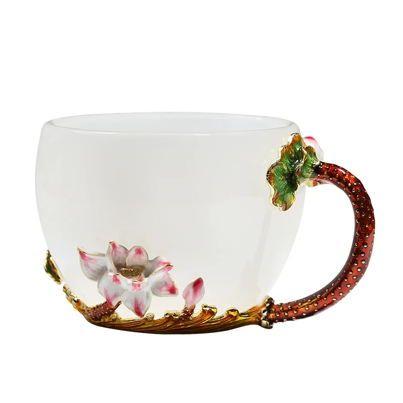 

Enamel Colored Glaze Water Cup Women 'S Creative Scented Tea Coffee Cup Master Tea Cup Tea Brewing Cup Crystal Glass Small Cup