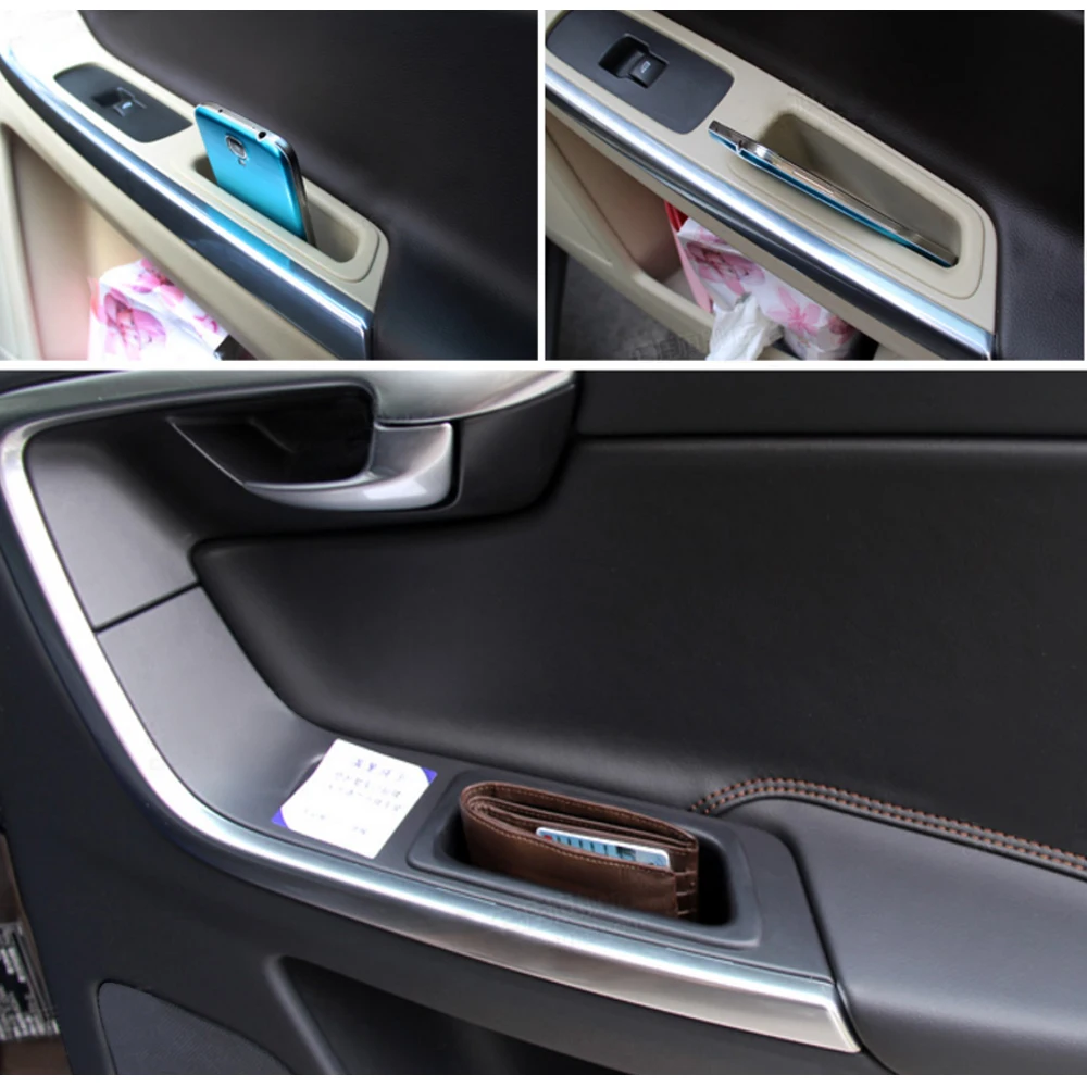 LEEPEE подставка-держатель для телефона Volvo xc60, автомобильный органайзер, контейнер для хранения двери, автомобильный ящик для хранения