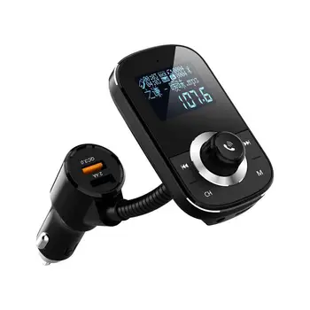 

FM Transmitter QC3.0 Quick Dual USB Charger TF Card AUX Mp3 Player Car Handsfree Wireless Bluetooth Kit