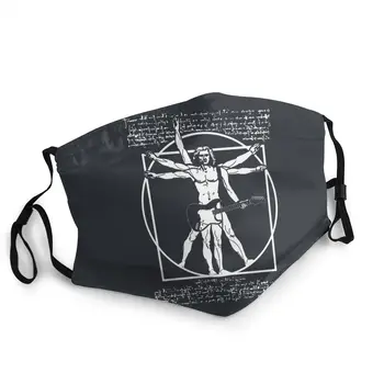 

Vitruvian Guitar Da Vinci Guitar Leonardo Non-Disposable Face Mask Anti Haze Dustproof Mask Protection Respirator Mouth Muffle