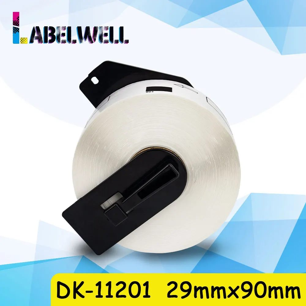 Labelwell DK 11201 29 мм * 90 400 шт. совместимая с этикетками Brother фотобумага для принтера