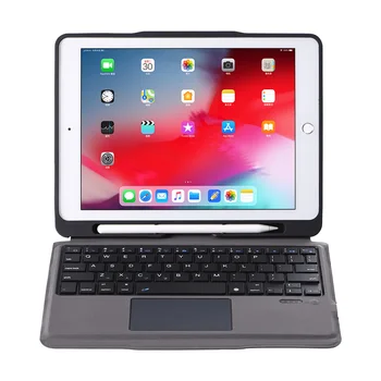 

Detachable Russian/Spanish/Hebrew Wireless Bluetooth Touchpad Keyboard Pencil Cover Case For iPad 9.7 2018/2017/Air/Air2/Pro 9.7