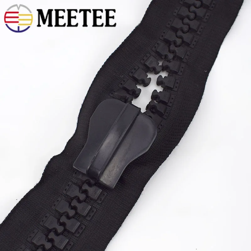 Meetee 1/2M 30 # полимерная застежка молния с слайдером Экстра широкая наружная сумка