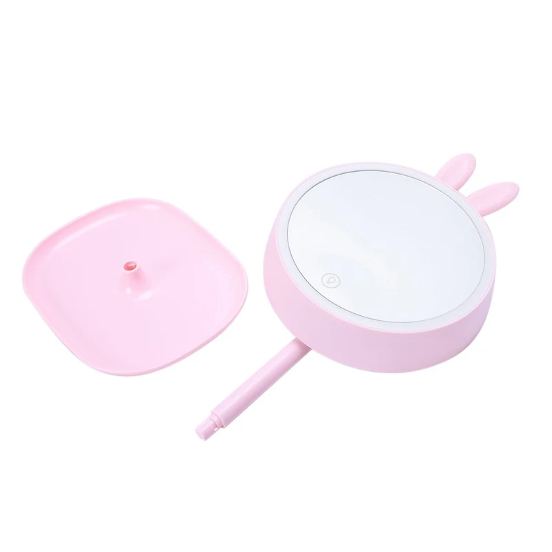 Rechargeable Led Light Makeup Mirror Beauty Tool Desktop Beauty Mirror Press Screen Cosmetic Mirror With Light Illumination