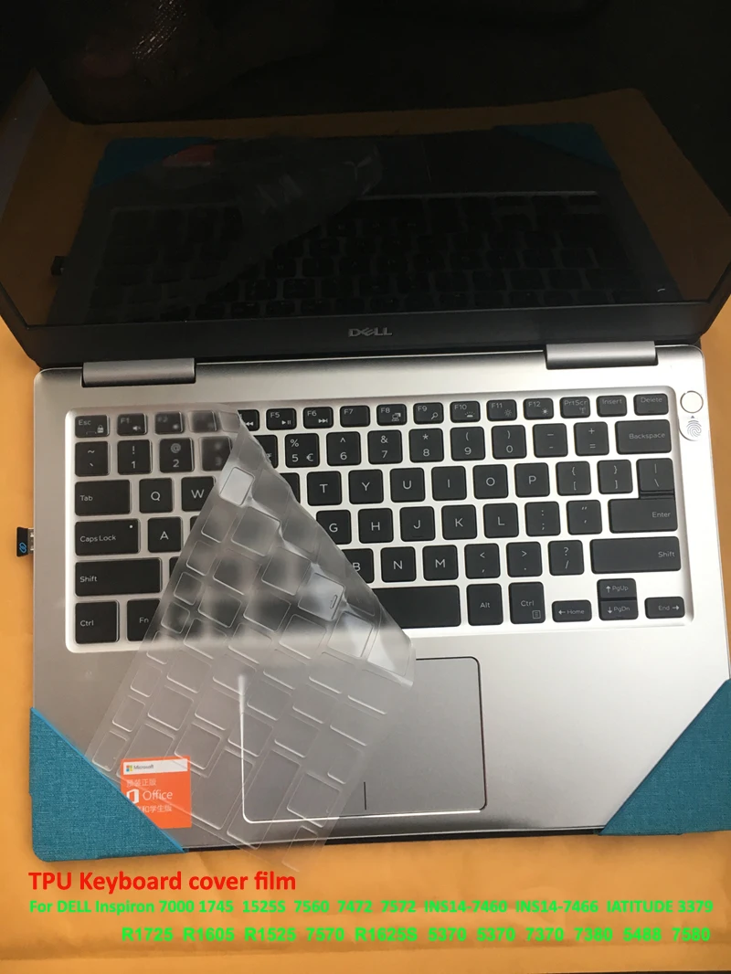 Чехол-клавиатура для ноутбука DELL Vostro 14 Insprion 12 13 15 7000 13MF 15MF Latitude 3379, защитная пленка для ноутбука из ТПУ
