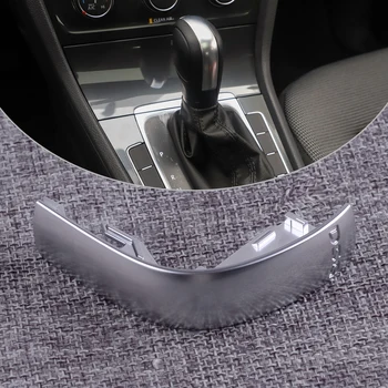 

ABS Silver Car DSG Shift Knob Gear Center Trim Cover Fit for VW Golf MK6 MK7 Passat B7 B8 Jetta MK6