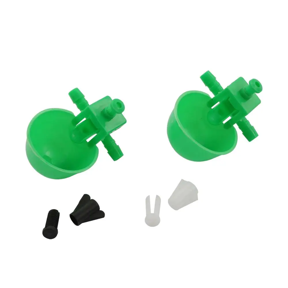 Chicken Drinker Drinking Cups for Chickens Green Quail Chicken Waterer Bowl Automatic Poultry Coop Feeder water Drinking Cups
