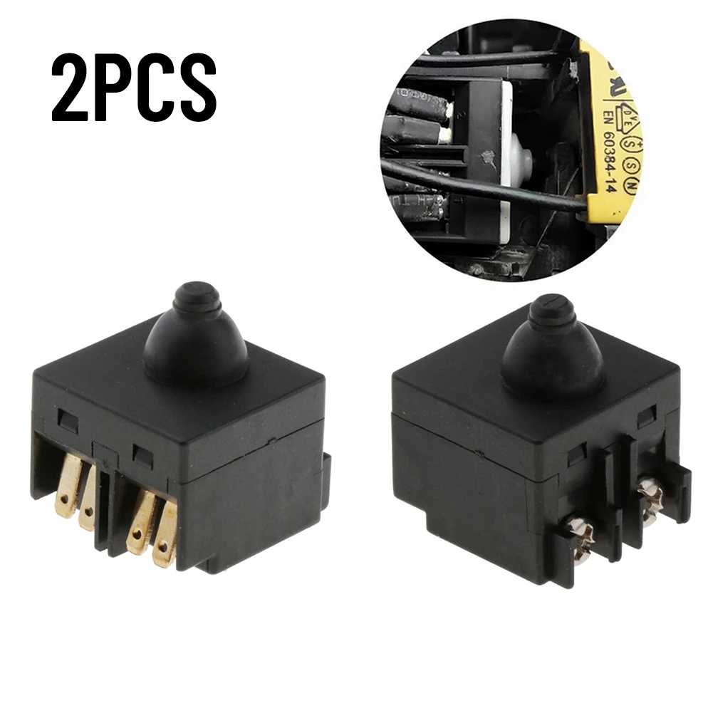 2pcs Angle Grinder Switch Push Button Switch For 100mm 4in Angle