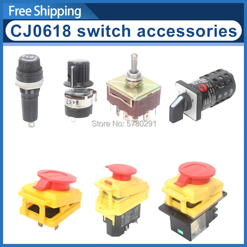 Cj0618 Emergency Stop Switch/fuse Box/variable Speed Control Knob