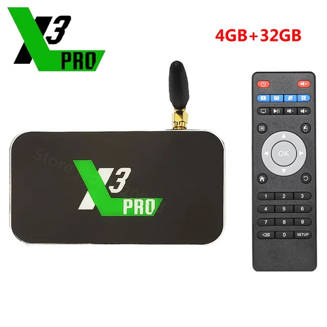 UGOOS X3 PRO CUBE Смарт ТВ Box Amlogic S905X3 Android 9 0 4 Гб оперативной памяти 32 встроенной Декодер