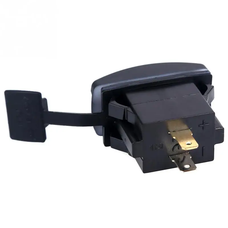 Автомобильный двойной USB розетка DC 12V 24V светодиодный гнездо индикатора Авто адаптер