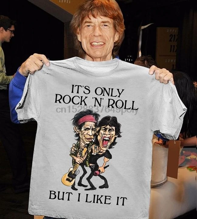 Mick Jagger и Keith Richards-это только рок-н-ролл но мне нравится футболка | Мужская одежда