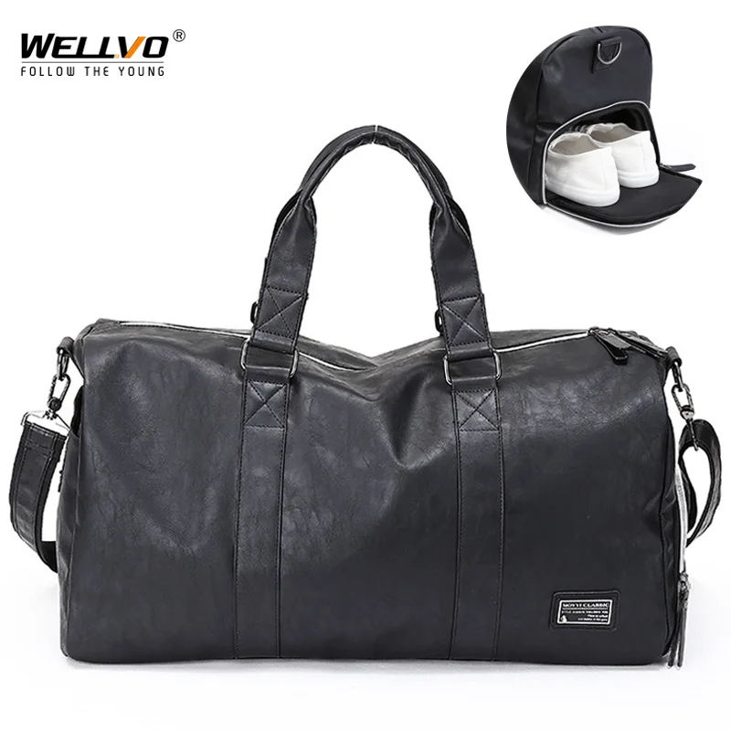 Travel-Bags Hand-Luggage Trip-Suitcase Overnight Duffel Weekender Business Black Portable