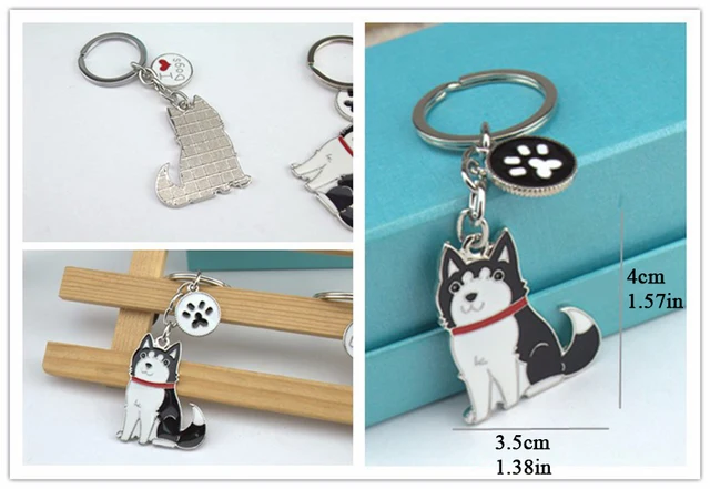 Saint Bernard key chains pet dog bag charm car key ring holder jewelry Dog  Bag Pendant women girls Cute Key chain - AliExpress