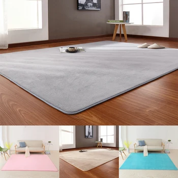 

4 Colors Soft Coral Velvet Carpets For Home Living Room Bedroom Anti-slip Floor Mats Rectangle Rugs Decor 4 Size