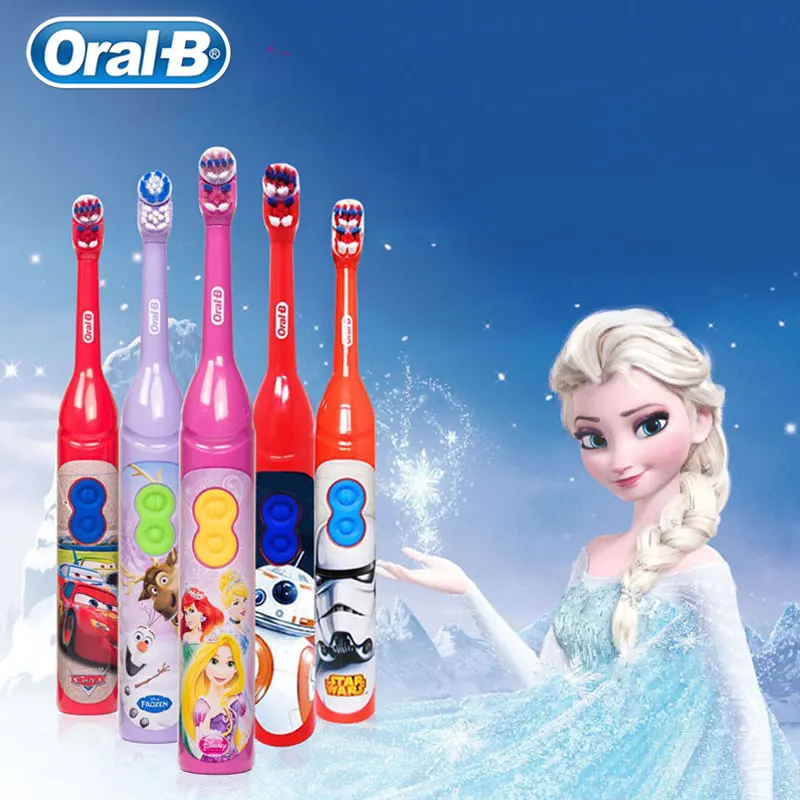 Oral B Kids Electric Toothbrush Soft Bristle Waterproof Powered by 1 AA Battery Gum Care Oral Hygiene Teeth Bush For Children Oral B Kids Electric Toothbrush Soft Bristle Waterproof Powered by 1 AA Battery Gum Care Oral Hygiene Teeth Bush For Children