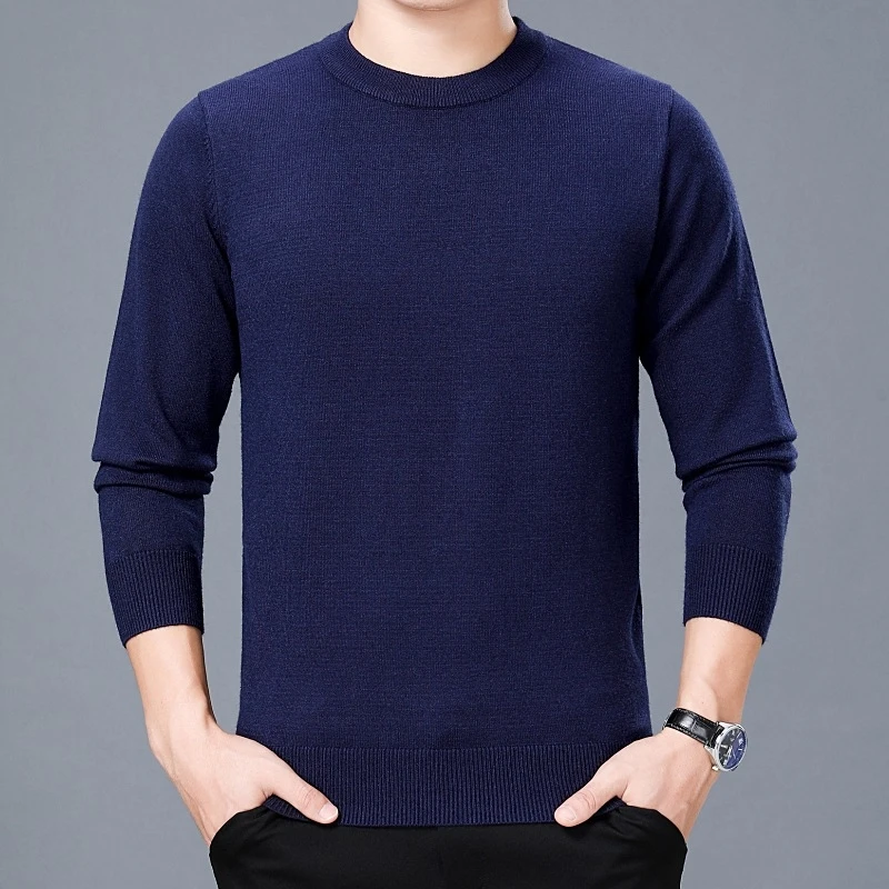 Осень Зима Trui Повседневный Coltrui Effen цвет Trui двойной воротник Slim Fit используется свитера Одежда - Цвет: Green collar