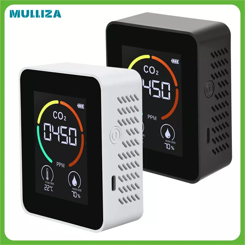 

Compact carbon dioxide detection concentration air quality detection temperature hygrometer household hygiene healthy