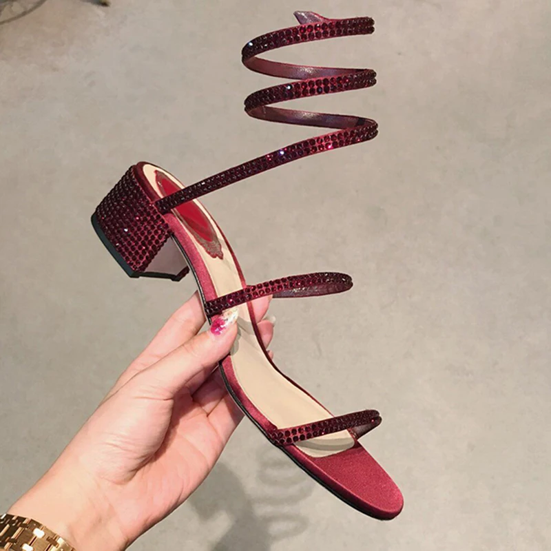 crystal studded shoes