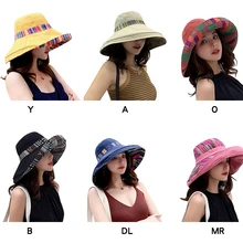 Новая Корейская Двусторонняя Складная индивидуальная Солнцезащитная шляпа с большими полями для путешествий