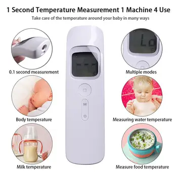 

Forehead Thermometer Safe Non-Contact Infrared Thermometer Digital Electronic Thermometer Alarm Function For Children Adults