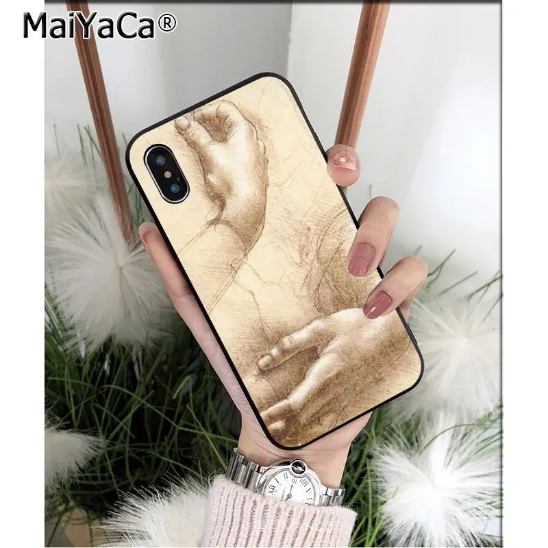 Мягкий чехол для телефона MaiYaCa Leonardo Da Vinci Mona Lisa из ТПУ для Apple iPhone 8 7 6 6S Plus X XS MAX 5 5S SE XR - Цвет: A10