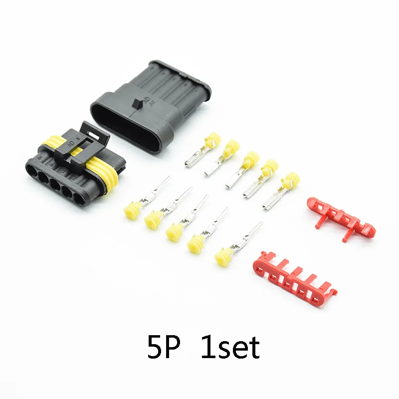 2/5 комплектов 1/2/3/4/5/6 контактов 18 15 AWG супер уплотнение водонепроницаемый