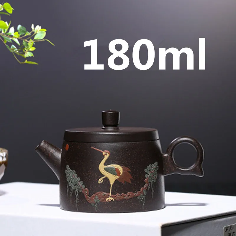 

Chinese Ceramic Teapot Teapot Yixing Zisha Clay Gongfu Tea Set Porcelain Teapot 180ml High Quality New Arrived With Gift Box