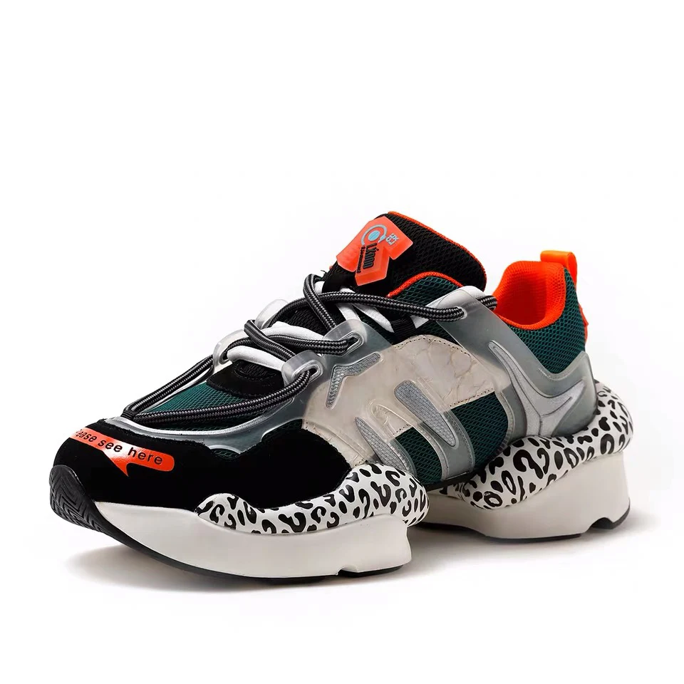 WJ массивные мужские кроссовки модные zapatillas hombre тройной S Chassures Homme красочные туфли для папы Повседневная Беговая Спортивная мужская обувь - Цвет: Зеленый