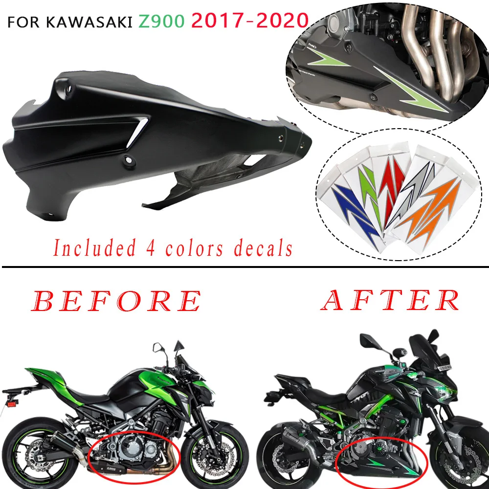 Мотоцикл Z900 Bellypan двигатель обтекатель спойлера корпус из АБС пластика Нижняя