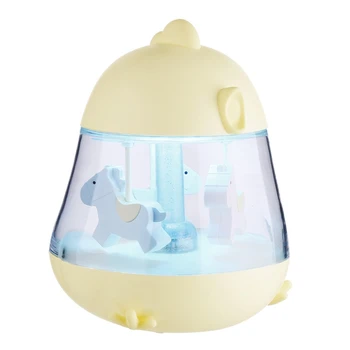 

Night Light for Children Chick Shape Press Sensor Lava Lamp Music Player Cartoon Led Lights with Rotated Trojan