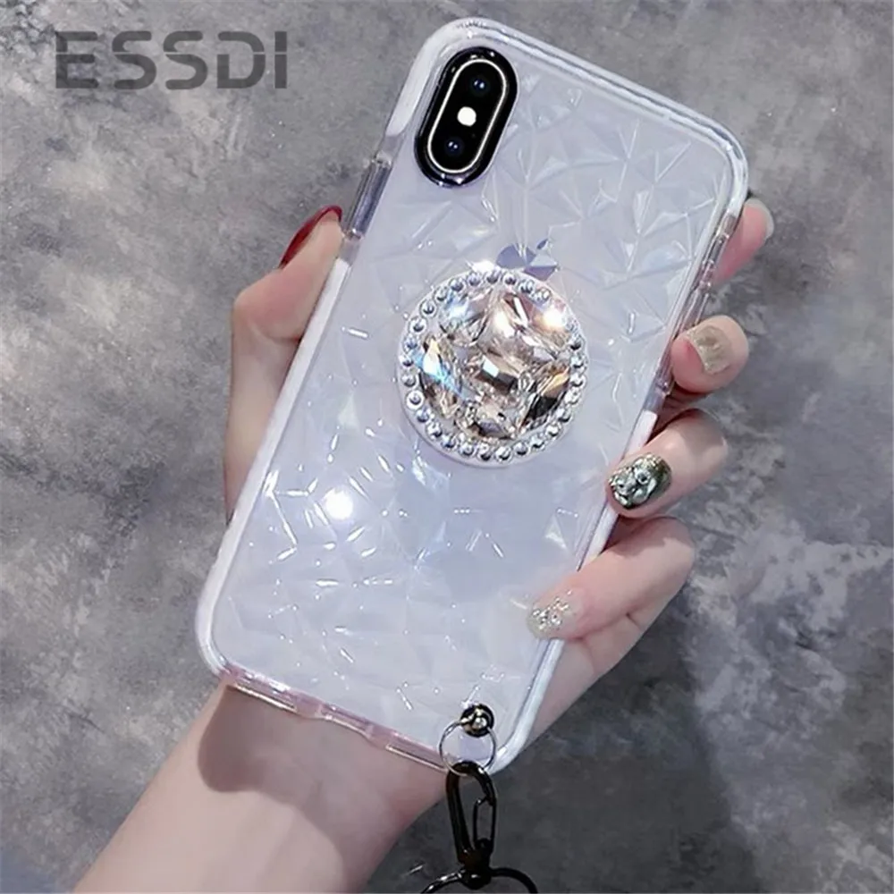 Чехол для телефона с алмазным узором Iphone7/8/plus стразы кронштейн IPhone X оболочка
