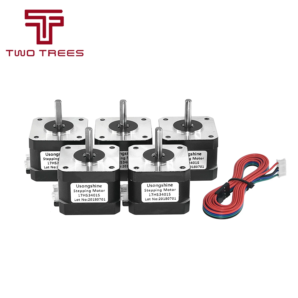 3pcslot Quality 17HS3401S 4-lead Nema 17 Stepper Motor 42 motor 42BYGH 1.3A CE ROSH ISO CNC Laser and 3D printer (6)