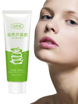 

Soothing Aloe Vera Gel Organic Non-greasy Moisture Nursing Essence For Sun Burn Dry Damaged Skin High Quality Quick Delivery