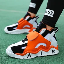 Мужская баскетбольная обувь с высоким берцем, дышащие амортизирующие кроссовки с сеткой, нескользящая, износостойкая спортивная обувь, спортивная обувь