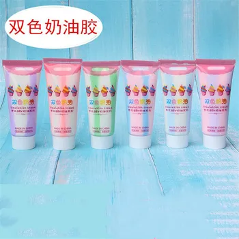

Simulation Two-color Cream Gel Toys Air Dry Clay Playdough Tools Charms for Slime DIY Glue Mud Mobile Shell Decoration Materials