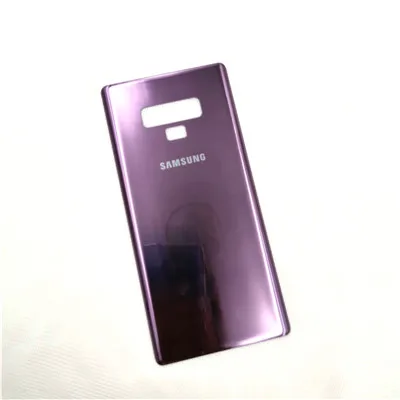 purple Чехол для samsung galaxy note9 note 9, Официальный 3D стеклянный чехол на заднюю панель, защитный Сменный Чехол, настоящая наклейка на заднюю дверь - Цвет: purple
