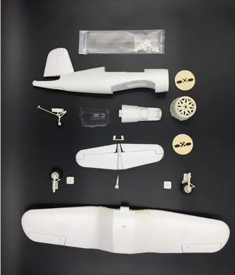 Flyfly 550 мм F4U EPO Мини RC Хобби Самолет белый комплект - Цвет: kit