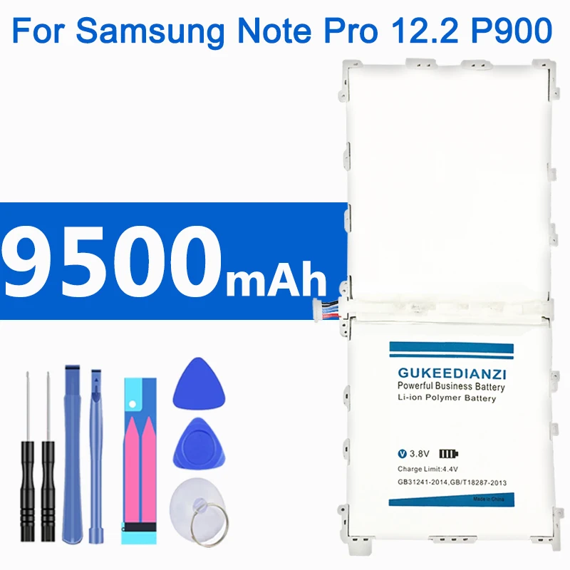 

GUKEEDIANZI Replacement Battery For Samsung Galaxy Note 12.2 P900 P901 P905 SM-T900 SM-P900 Tablet Battery T9500E T9500C 9500mAh