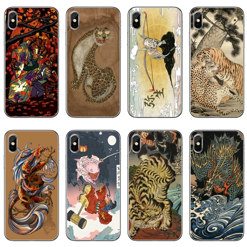 phone cover case Japanese ukiyo-e Art Panther leopard Tiger For Xiaomi Redmi Note 7 6 6A 5A 4 4A 3 pro S2 5 plus 4x Pocophone F1 | Мобильные