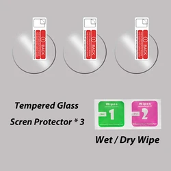 Premium Tempered Glass Screen Protector for Smart Watches - HD Protective Film (3 Pcs)